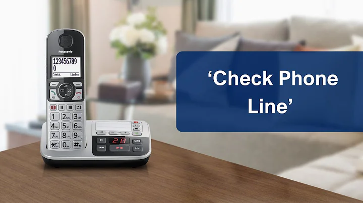 What to do if it says "Check Phone Line" on the screen of your Panasonic home phone