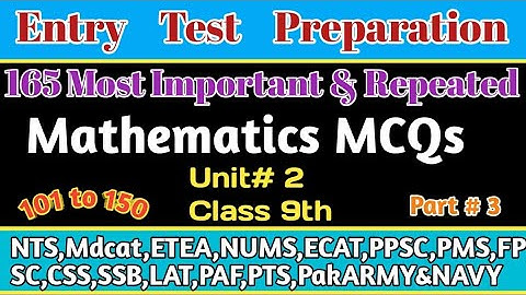 Maths Mcqs For Entry Test MathsMost Repeated Mcqs|Maths MCQs For Entry Test Preparation|Part 6