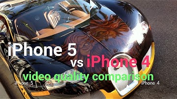 iPhone 5 vs iPhone 4 - Side by side video comparison