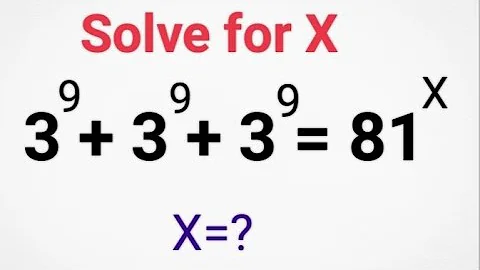 A Nice Exponents Problem |Solve for 'X'|