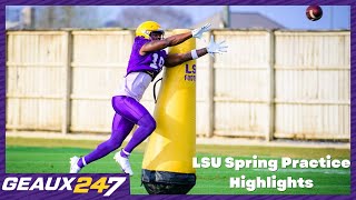 LSU Spring Practice Highlights: March 21st, 2023