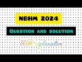 #NBHM 2024|| Questions ||Solutions