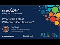 Whats the latest with cisco certifications