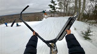 INSANE SNOW SCOOTER TRICKS ON MOUNTAIN!
