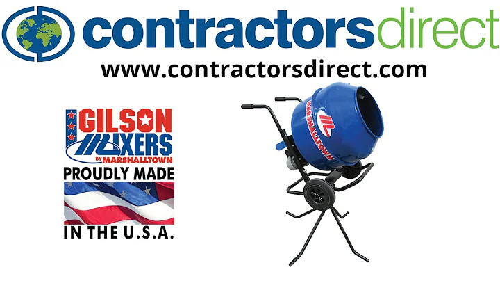 Marshalltown MIX3 Cleform Gilson Wheelbarrow Mixer, 3 cu. ft., 1/2HP