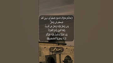 سورة محمد الآية ٣٨ بصوت الشيخ محمد صديق المنشاوي
