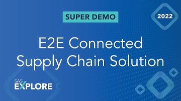 E2E Connected Supply Chain Planning, Execution and Integrated Simulation Solution