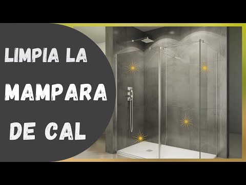 Cómo quitar la cal de la mampara