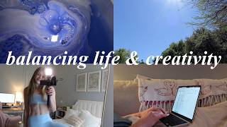 the reality of writing while working full-time: a vlog 💻🎧