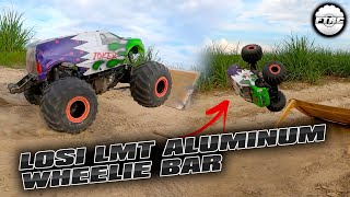 Losi LMT Aluminum Wheelie Bar Test!!!!
