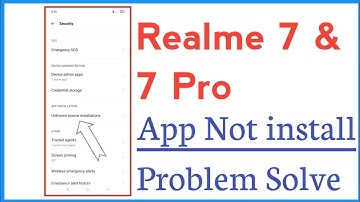 Realme 7 & 7 Pro Applications Not install Problem Solve