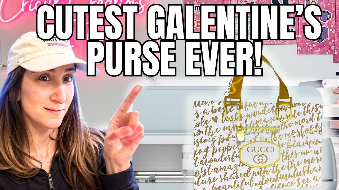 How To Make A Cardstock Handbag Purse With Cricut YouTube