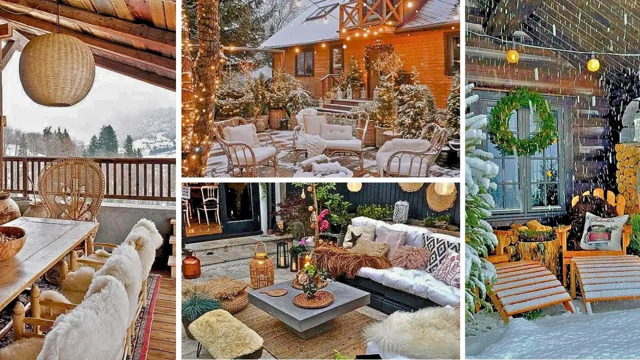 Charming Winter Terrace Décor Ideas for a Cozy Outdoor Retreat - YouTube