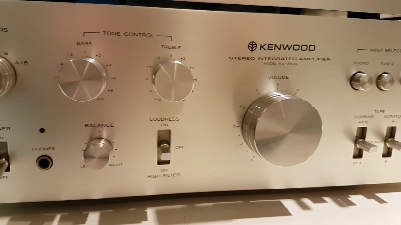 KENWOOD KA-3500 & KEBWOOD KT-5300 test - YouTube