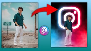 instagram logo photo editing picsart || dual tone photo editing in picsart || X capture editing