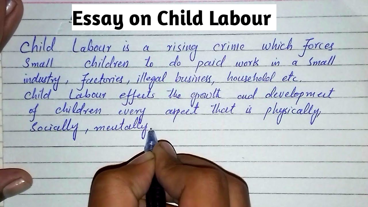 child labour essay vedantu