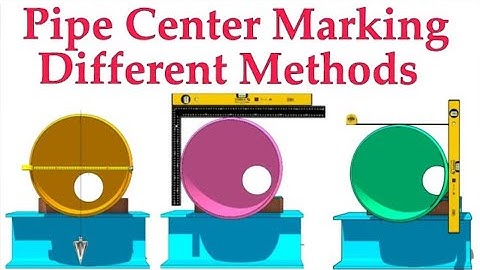 How to mark the center line and divide a pipe circumference