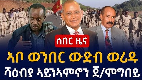 ሰበር ዜና ኣቦ ወንበር ውድብ ወሪዱ|ሻዕብያ ኣይንኣምኖን ጀነራል ምግበይ
