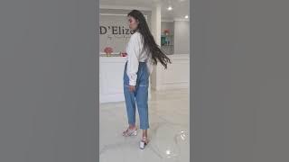 Trousers – Shorts Topless Dark Navy & Women’s Oversized shirt Dolly White
