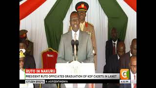 President Ruto officiates graduation of KDF cadets in Lanet,Nakuru