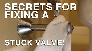 How to Fix Stuck Bathroom Water Toilet Shutoff Valve? Repair without Replacing it- SECRET FIX