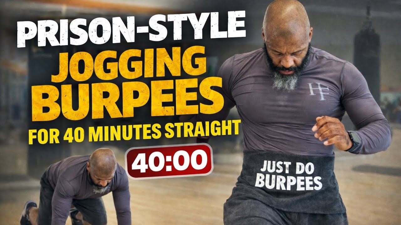 BURN CALORIES AND FAT WHILE BUILDING MUSCLE WITH THESE JOGGING BURPEES ✅