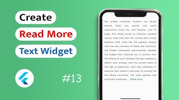 How to create ReadMore Text in Flutter App? (Android & IOS)