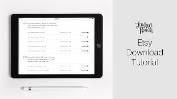 Etsy Download Tutorial // How to download Procreate brushes and grids