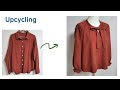 DIY Upcycling a Shirt|셔츠 리폼|블라우스|Blouse|남방|안입는옷 리폼|Recycling Old Your Clothes|Refashion|옷만들기|옷수선
