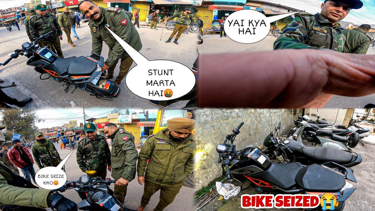 Police nai bike seize kr de😭 || stunt bazz keh kr bike seize kr de😡 ...