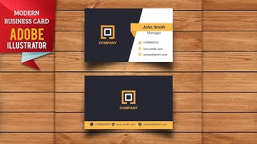Clean & Modern Business Cards Tutorial | Adobe Illustrator Tutorial