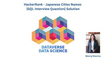 HackerRank - Japanese Cities Names [SQL Interview Question] Solution