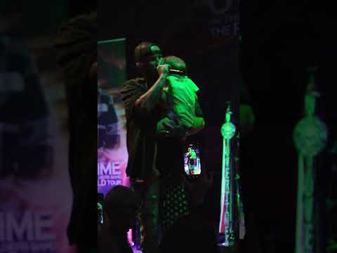 Happy Father's Day. This was a special moment getting to hold my little girl as I sang on stage.