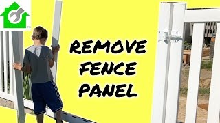 How to Remove a Vinyl Fence Panel