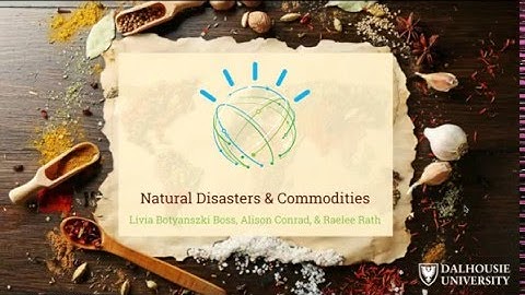 IBM Watson Analytics Global Competition 2016 Submission Video: Natural Disasters & Commodities