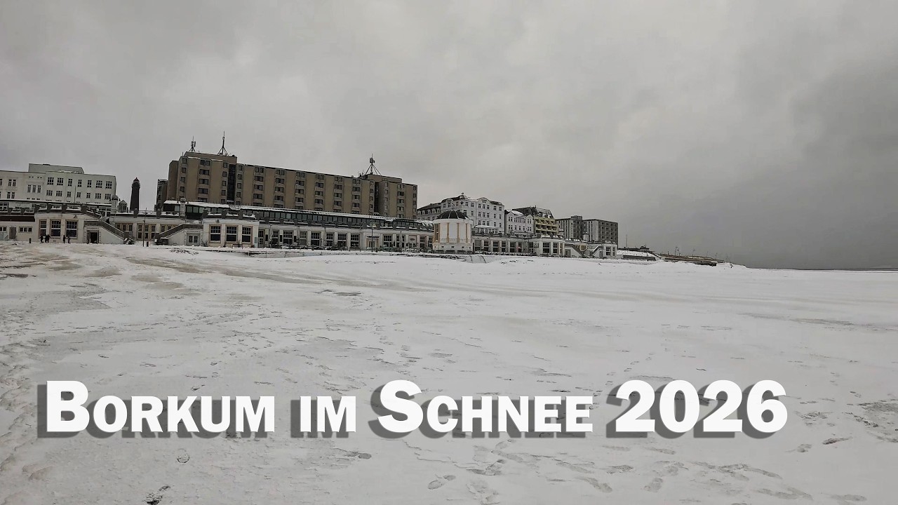 Borkum im Januar 2026 - ein Traum im Schnee an der Nordsee