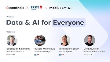 Data & AI for Everyone - Databricks & Erste Digital & MOSTLY AI (SHORT)