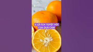 5 LỢI ÍCH TUYỆT VỜI CỦA QUẢ CAM