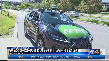 Autonomous shuttle service launches on IUPUI campus