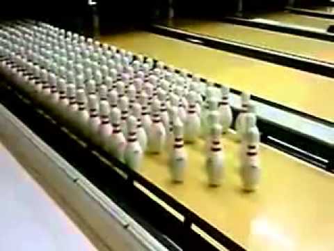 Worlds Largest Bowling Strike - YouTube