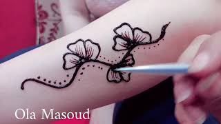 ارسمى الحنه لنفسك بكل سهوله رسم حنا 2021 | Ola Masoud