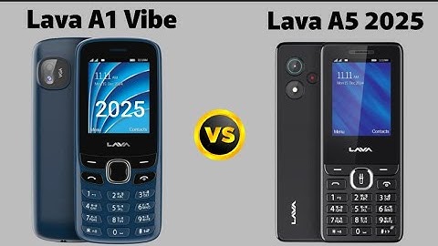 Lava A1 Vibe 2025 🆚 Lava A5 2025