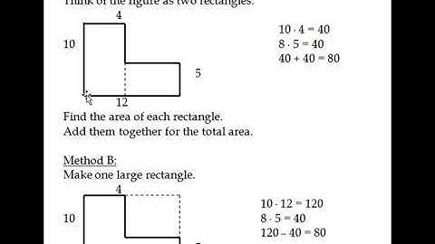 L-shaped figure area