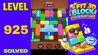 Fit Block 3D – Level 925 | Walkthrough Fast & Clean Solution screenshot 5