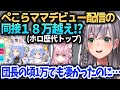 ノエル朝こよでぺこらマミーデビュー配信の同接を知り自分の頃の勢いを話す【白銀ノエル】
