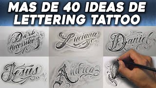 Más de 40 IDEAS PARA TATUAR LETTERING 😎 LETTERING TATTOO IDEAS 2 Nosfe Ink Tattoo tatuajes de letras