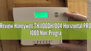 Review Honeywell TH1100DH1004 Horizontal PRO 1000 Non-Programmable Thermostat Heat Only Dual Powered