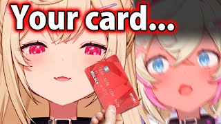 Fuwawa Uses Mococos 𝙘𝙧𝙚𝙙𝙞𝙩 𝙘𝙖𝙧𝙙 𝙈𝙤𝙘𝙤𝙘𝙤