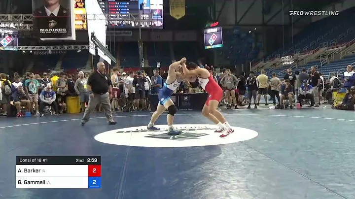 182 Lbs Consi Of 16 #1 - Ashton Barker, Iowa Vs Gr...