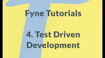 Fyne GUI Tutorial 4: Test Driven Development